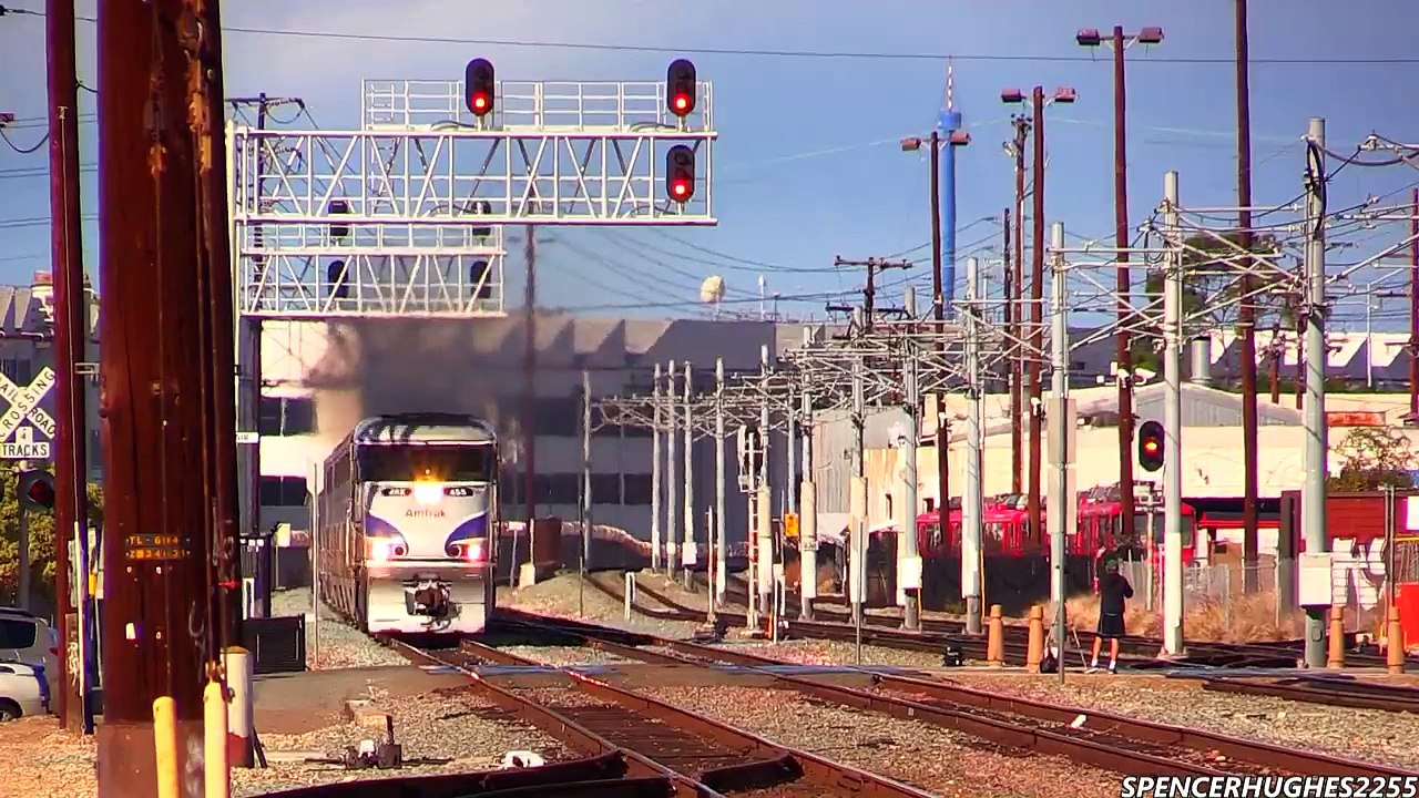 Amtrak Trains - WWII Pearl Harbor troop train featuring P42DC #42 (December 7th, 2013)