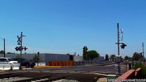 Amtrak Trains crossing Sand Canyon Avenue (July 14th, 2013)