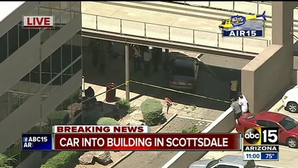 Car crashed into building in Scottsdale