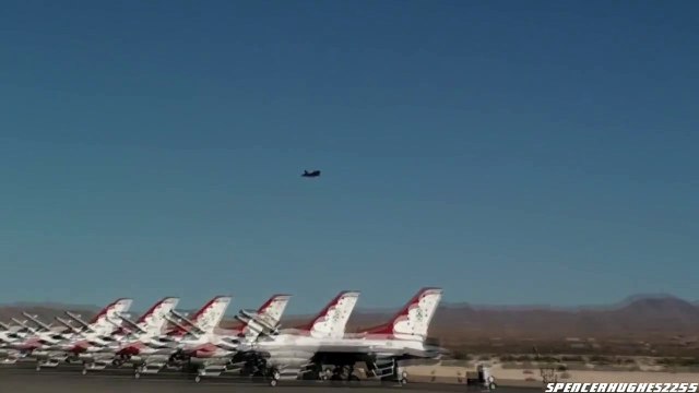 Aviation Nation 2010 - F-22 Raptor Demo & U.S.A.F. Heritage Flight