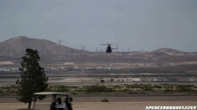 MH-47 Chinook Departing from Nellis AFB