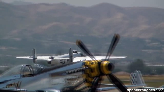 2010 Planes of Fame Air Show - WWII Army Air Corps Fly bys
