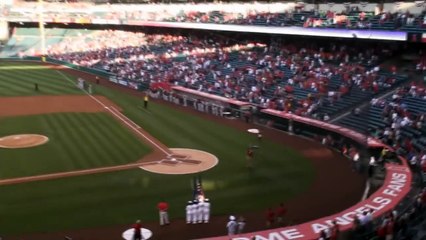 2009 Angels Stadium Patriotic day July 2nd - U S Navy Leap frogs Parachute Team