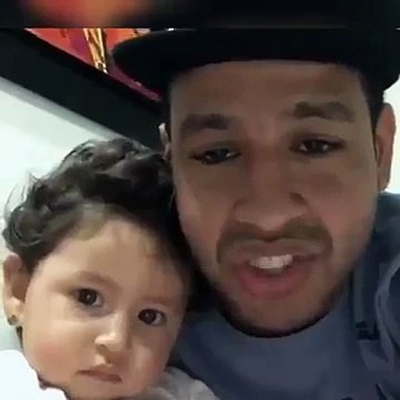 Martin Elías y su bebé Paula Elena (Recuerdos)