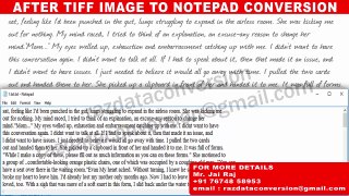 TIFF IMAGE TO NOTEPAD CONVERSION SOFTWARE SERVICES