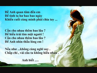 Thiết Nghĩ Cho Em ( thúy loan cover with lyrics )