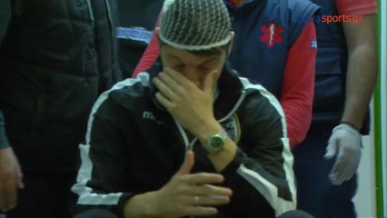 Η διακομιδή του Ίβιτς στο νοσοκομείο - Παναθηναϊκός vs ΠΑΟΚ - 17.05.2017