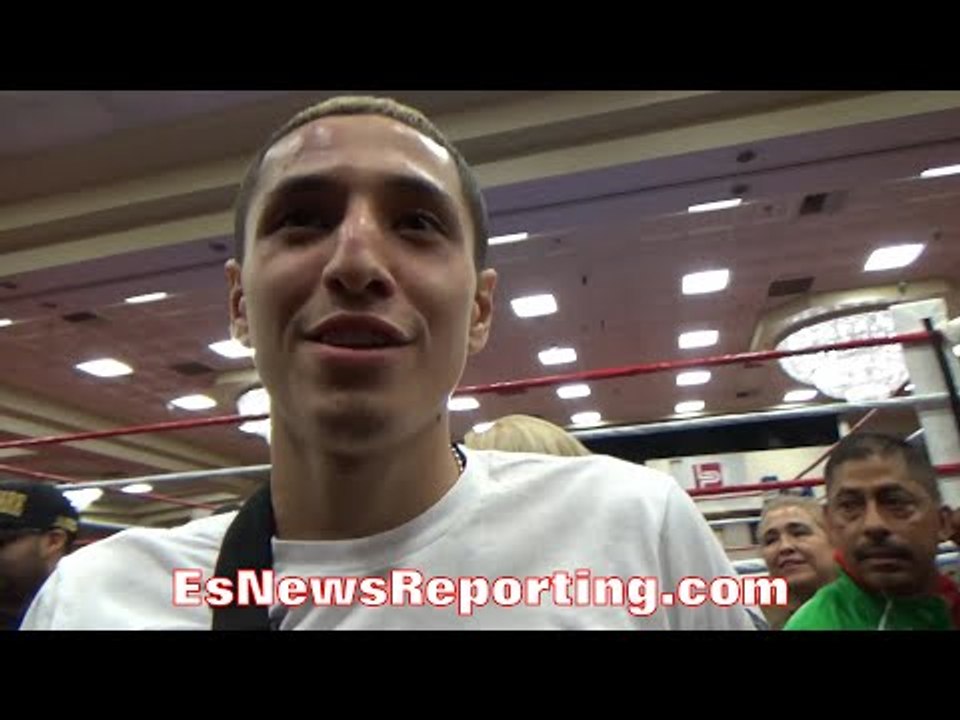 TONY SANTA CRUZ ON K.O WIN; LEO SANTA CRUZ TALKS 2ND PROMOTIONAL SHOW & TONY'S K.O. - EsNews Boxing