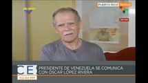 Oscar López Rivera conversa con Nicolás Maduro