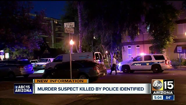 Murder suspect killed by police has been identified