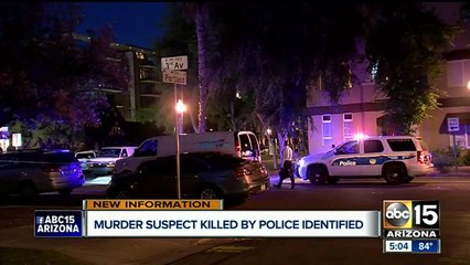 Murder suspect killed by police has been identified