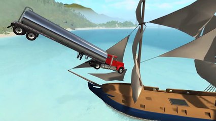 BeamNG drive - Sailing  Cars and Trucks
