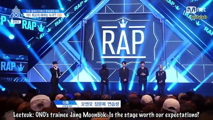 [ENG] Produce 101 S2E6 "Fear" Rap Practice/Rehearsal Cuts