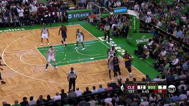 LeBron James Left-Handed Hook Shot | Cavaliers vs Celtics | Game 1 | May 17, 2017 | NBA Playoffs