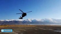 Operasyonda Helikopterle Drift Yapan Türk Pilot