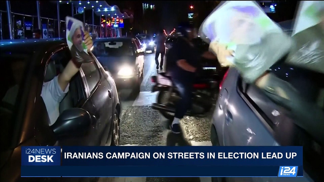 i24NEWS DESK | Iranians campaign on streets in election lead up | Thursday, May 18th 2017