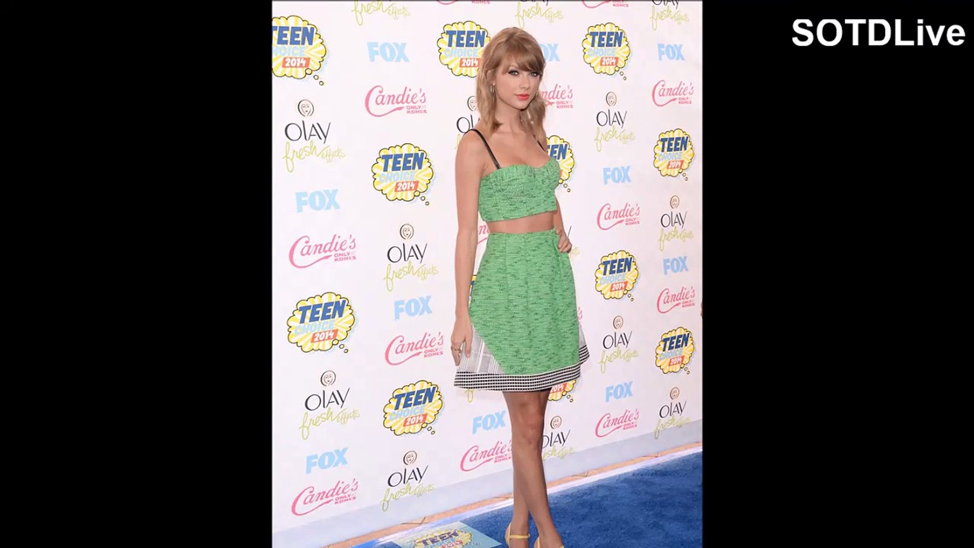 TAYLOR SWIFT looking ADORABLE in GREEN MINI SKIRT | SOTDLive | Episode 10