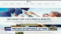 Tempe Prep Academy sends accidental acceptance letters