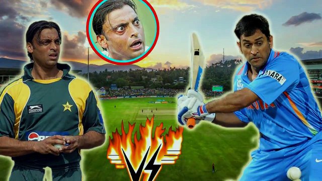 MS Dhoni VS Shoaib Akhtar Dhoni Thrash Shoaib Akhtar