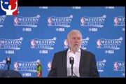 Gregg Popovich Postgame Interview Spurs vs Warriors Game 2 May 16, 2017 NBA Playoffs