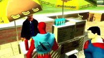 Супермен & Железный человек & Спайдермен гонки на байках , мультик игра для детей