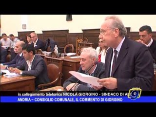 Andria  | Consiglio Comunale, il commento di Giorgino