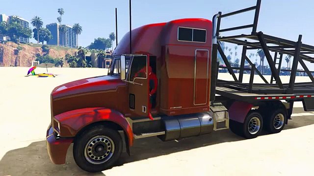 Спайдермен и Желтый отряд Молний Маквин катание на Фуре , веелый мультик игра для детей