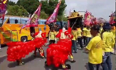 1 新港奉天宮 金虎爺總會   迎接三重聖鳳宮蒞新港奉天宮 part 1/2