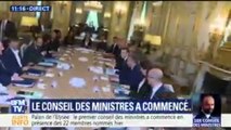 Les images du premier conseil des ministres du quinquennat Macron