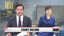 Court made ruling first acknowledging unjust favors granted due to former President Park and Cho Soon-sil's corruption scandal