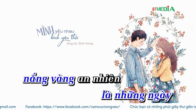 [Lyrics] Mình Yêu Nhau, Yêu Nhau Bình Yên Thôi - Hà Anh Tuấn ft. Đinh Hương