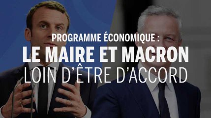 Economie : Le Maire et Macron très loin d'être d'accord