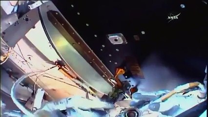 LIVE SPACEWALK  Congratulations to Dr  Peggy Whitson on becoming the new record holder part 1/2