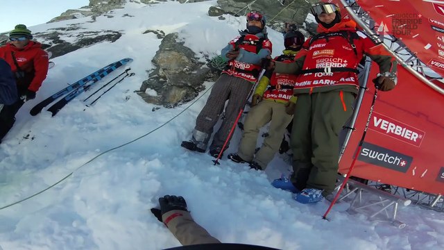 Adrénaline - Snowboard : Le run vainqueur de Sammy Luebke sur l'Xtrem Verbier 2017 en GoPro