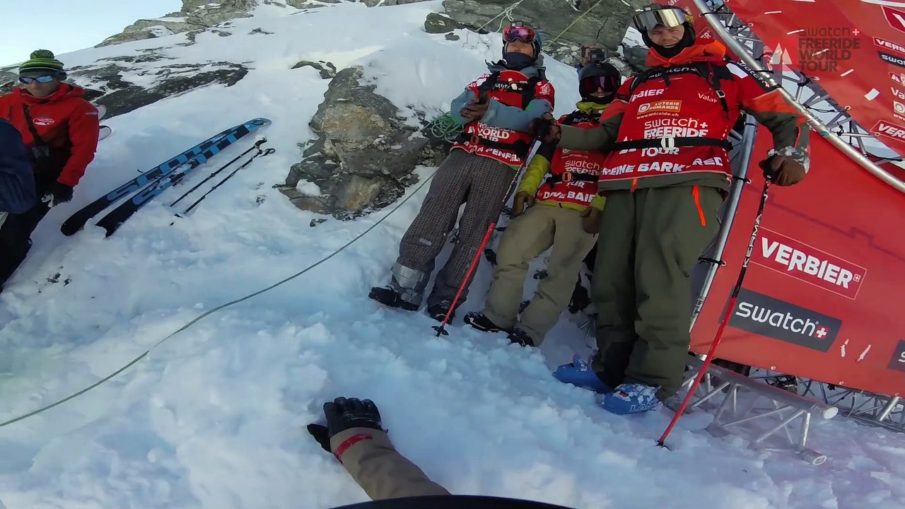 Adrénaline - Snowboard : Le run vainqueur de Sammy Luebke sur l'Xtrem Verbier 2017 en GoPro