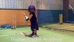 Cute! Small boy playing cricket like a Pro