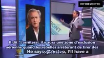 BHL mit a l'amende en direct par un journaliste