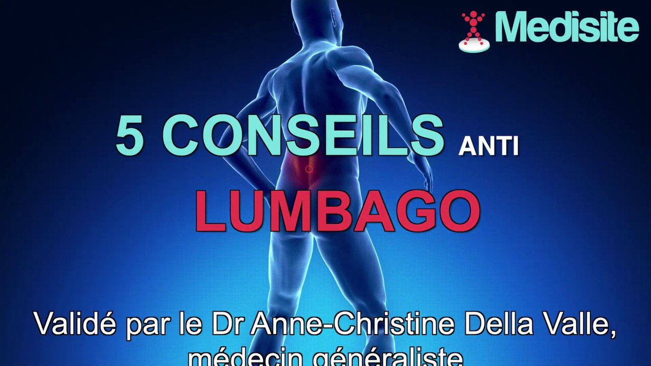 5 conseils anti lumbago