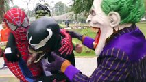 Spiderman Rescue Venom SAW SHARK ATTACK! Superheroes Fun Joker Hulk Children Action Movies