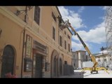 Norcia (PG) - Terremoto, messa in sicurezza Via Mazzini (18.05.17)