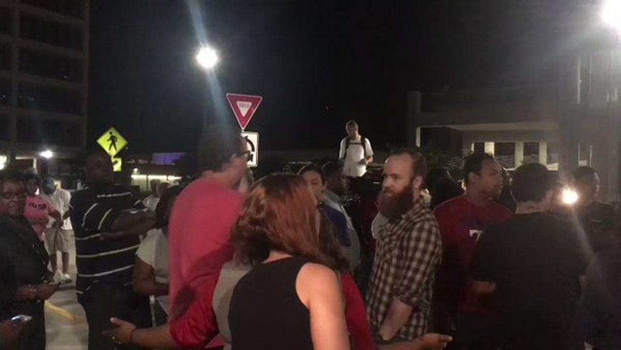 Protests Outside the Tulsa County Courthouse After Cop Acquitted of Manslaughter