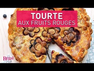 Tourte aux fruits rouges et crème d'amandes | regal.fr