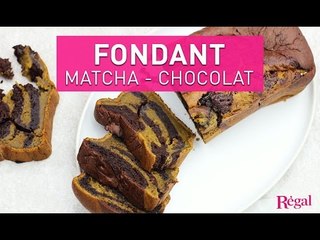 Cake marbré au thé matcha et chocolat noir | regal.fr