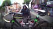 Thief tries to steal bike from back of car in London