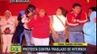 Familiares de internos de penal Sarita Colonia protestan por posible traslado de internos