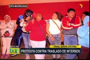 Familiares de internos de penal Sarita Colonia protestan por posible traslado de internos