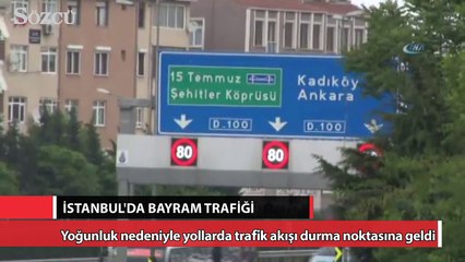 Скачать видео: Bayram tatili İstanbul trafiğini kilitledi