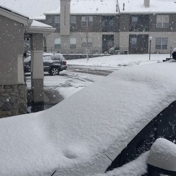 Late-Spring Snow Blankets Colorado Springs