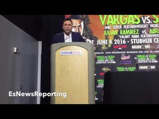 OSCAR DE LA HOYA SPEAKS WITH HEAVY HEART ON THE LATE MUHAMMAD ALI - EsNews Boxing