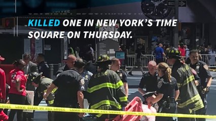 One dead, several injured as speeding car runs through Times Square